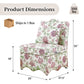 French Traditional Accent Chair with Scalloped Back and 1.75 lb High-Density Foam