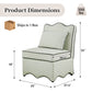 French Traditional Accent Chair with Scalloped Back and 1.75 lb High-Density Foam