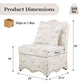 French Traditional Accent Chair with Scalloped Back and 1.75 lb High-Density Foam