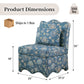 French Traditional Accent Chair with Scalloped Back and 1.75 lb High-Density Foam
