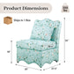 French Traditional Accent Chair with Scalloped Back and 1.75 lb High-Density Foam