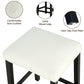 3-Piece Dining Set with USB Charging, Storage Shelves & Boucle Stools, High Gloss Kitchen Table for Small Spaces