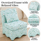 French Traditional Accent Chair with Scalloped Back and 1.75 lb High-Density Foam