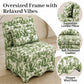 French Traditional Accent Chair with Scalloped Back and 1.75 lb High-Density Foam