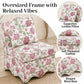 French Traditional Accent Chair with Scalloped Back and 1.75 lb High-Density Foam