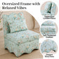 French Traditional Accent Chair with Scalloped Back and 1.75 lb High-Density Foam