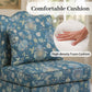 French Traditional Accent Chair with Scalloped Back and 1.75 lb High-Density Foam