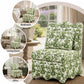 French Traditional Accent Chair with Scalloped Back and 1.75 lb High-Density Foam