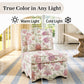 French Traditional Accent Chair with Scalloped Back and 1.75 lb High-Density Foam