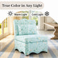 French Traditional Accent Chair with Scalloped Back and 1.75 lb High-Density Foam