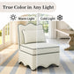 French Traditional Accent Chair with Scalloped Back and 1.75 lb High-Density Foam