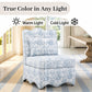 French Traditional Accent Chair with Scalloped Back and 1.75 lb High-Density Foam