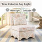 French Traditional Accent Chair with Scalloped Back and 1.75 lb High-Density Foam