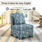 French Traditional Accent Chair with Scalloped Back and 1.75 lb High-Density Foam