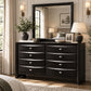 Transitional 8-Drawer Dresser with Solid Wood Construction – Optional Mirror
