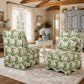 French Traditional Accent Chair with Scalloped Back and 1.75 lb High-Density Foam