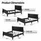 4-Piece Transitional Sleigh Bedroom Set with Solid Wood Bed, Nightstand, Chest & Dresser (Mirror Optional)