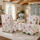 French Traditional Accent Chair with Scalloped Back and 1.75 lb High-Density Foam