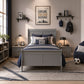 Transitional Sleigh Bed – Timeless Wood Elegance for Modern Bedrooms