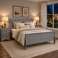 Transitional Sleigh Bed – Timeless Wood Elegance for Modern Bedrooms