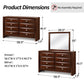 Transitional 8-Drawer Dresser with Solid Wood Construction – Optional Mirror