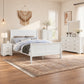 4-Piece Transitional Sleigh Bedroom Set with Solid Wood Bed, Nightstand, Chest & Dresser (Mirror Optional)