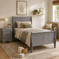 Transitional Sleigh Bed – Timeless Wood Elegance for Modern Bedrooms