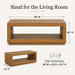 Contemporary Oak Coffee Table – Open Shelf Design with Plinth Base