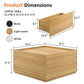 Transitional Coffee Table with Dual Storage Drawers – Modern Wood Look Living Room Table