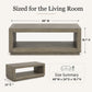 Contemporary Oak Coffee Table – Open Shelf Design with Plinth Base