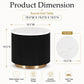 Modern Marble End Table – Genuine Marble Top & Gold Stainless Steel Base