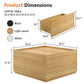 Transitional Coffee Table with Dual Storage Drawers – Modern Wood Look Living Room Table