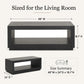 Contemporary Oak Coffee Table – Open Shelf Design with Plinth Base