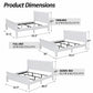 4-Piece Transitional Sleigh Bedroom Set with Solid Wood Bed, Nightstand, Chest & Dresser (Mirror Optional)