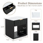 Transitional Fluted Nightstand with Drawer & Open Shelf, Aluminum Handle