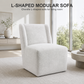 Contemporary Wingback Dining Side Chair with Casters – Upholstered, OEKO-TEX® Certified Fabric