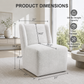 Contemporary Wingback Dining Side Chair with Casters – Upholstered, OEKO-TEX® Certified Fabric