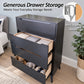 Mid-Century Modern Wood Storage Chest – Sleek Tapered Legs and Hidden Pulls