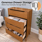 Mid-Century Modern Wood Storage Chest – Sleek Tapered Legs and Hidden Pulls