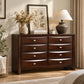 Transitional 8-Drawer Dresser with Solid Wood Construction – Optional Mirror