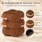3-Level Swivel Stool with 2 Rotating Tiers, No Assembly Required