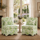 French Traditional Accent Chair with Scalloped Back and 1.75 lb High-Density Foam