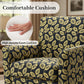 Mid-Century Modern Jacquard Accent Chair with Soft Track Arms