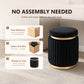 Contemporary Velvet Counter Stool with Gold Trim & Stainless Steel Base – Upholstered Modern Bar Stool