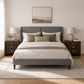 Fully Assembled Transitional Wood Nightstand – Solid Wood Bedside Table for Modern Bedrooms