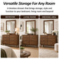 Mid-Century Modern 6-Drawer Dresser in Walnut with Optional Mirror