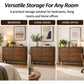 Mid-Century Modern 6-Drawer Dresser in Walnut with Optional Mirror
