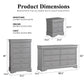 3-Piece Transitional Bedroom Storage Set with Nightstand, Chest & Dresser (Mirror Optional)