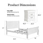 3-Piece Transitional Sleigh Bedroom Set with Solid Wood Bed & 2 Nightstands | Timeless Wood Design