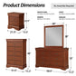 4-Piece Transitional Sleigh Bedroom Set with Solid Wood Bed, Nightstand, Chest & Dresser (Mirror Optional)